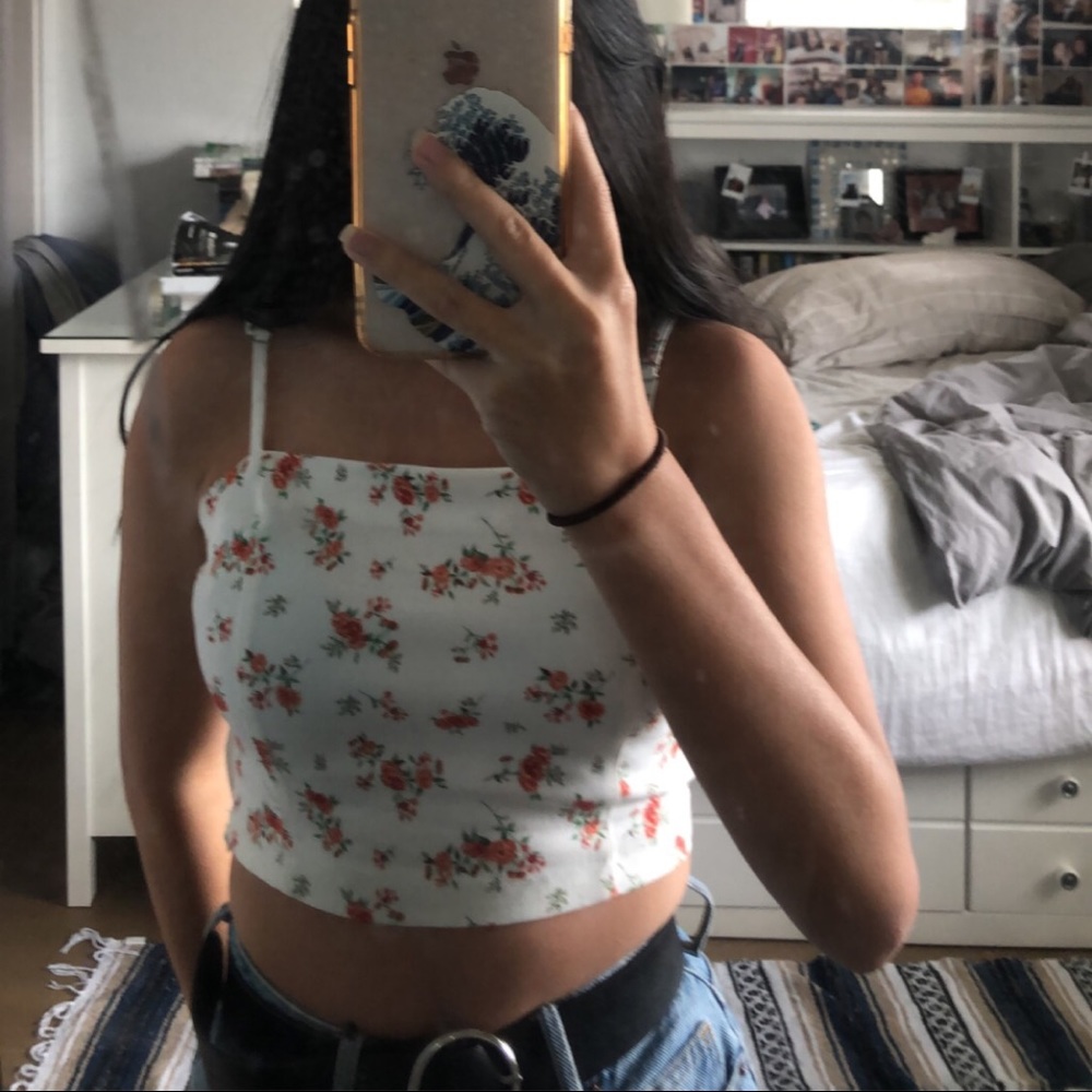 Forever 21 Floral Cropped Top
